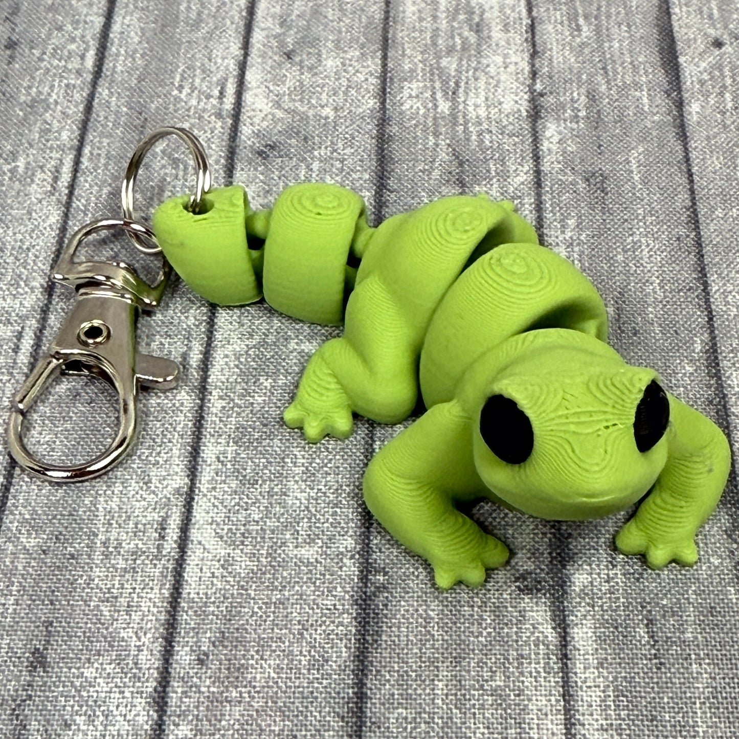 Leo Lizard Green Fidget Toy Keychain