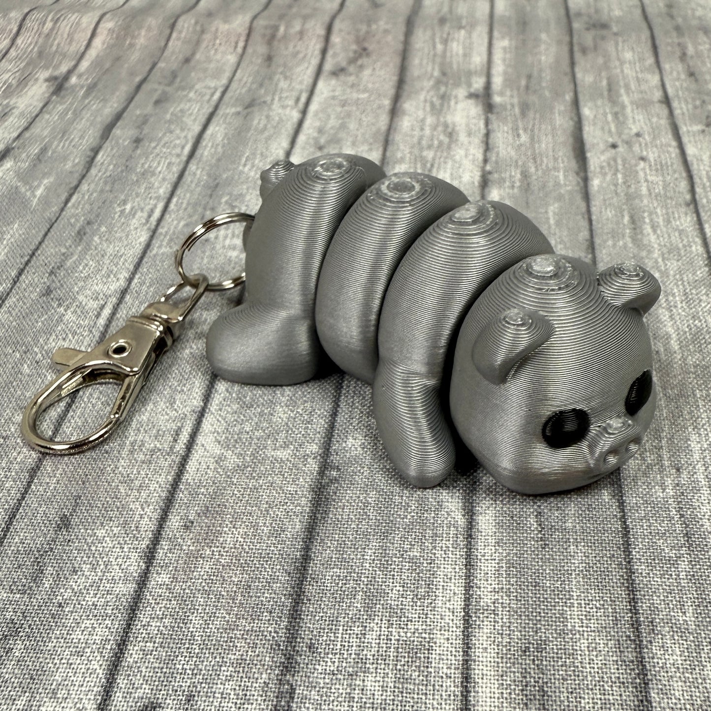 Pip_Pig_Farm_Animal_Silver Keychain
