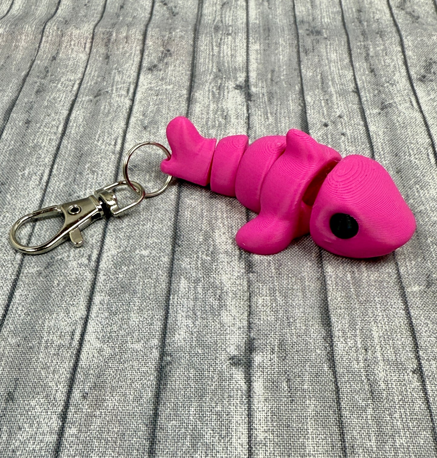 Sandy Shark Magenta Keychain