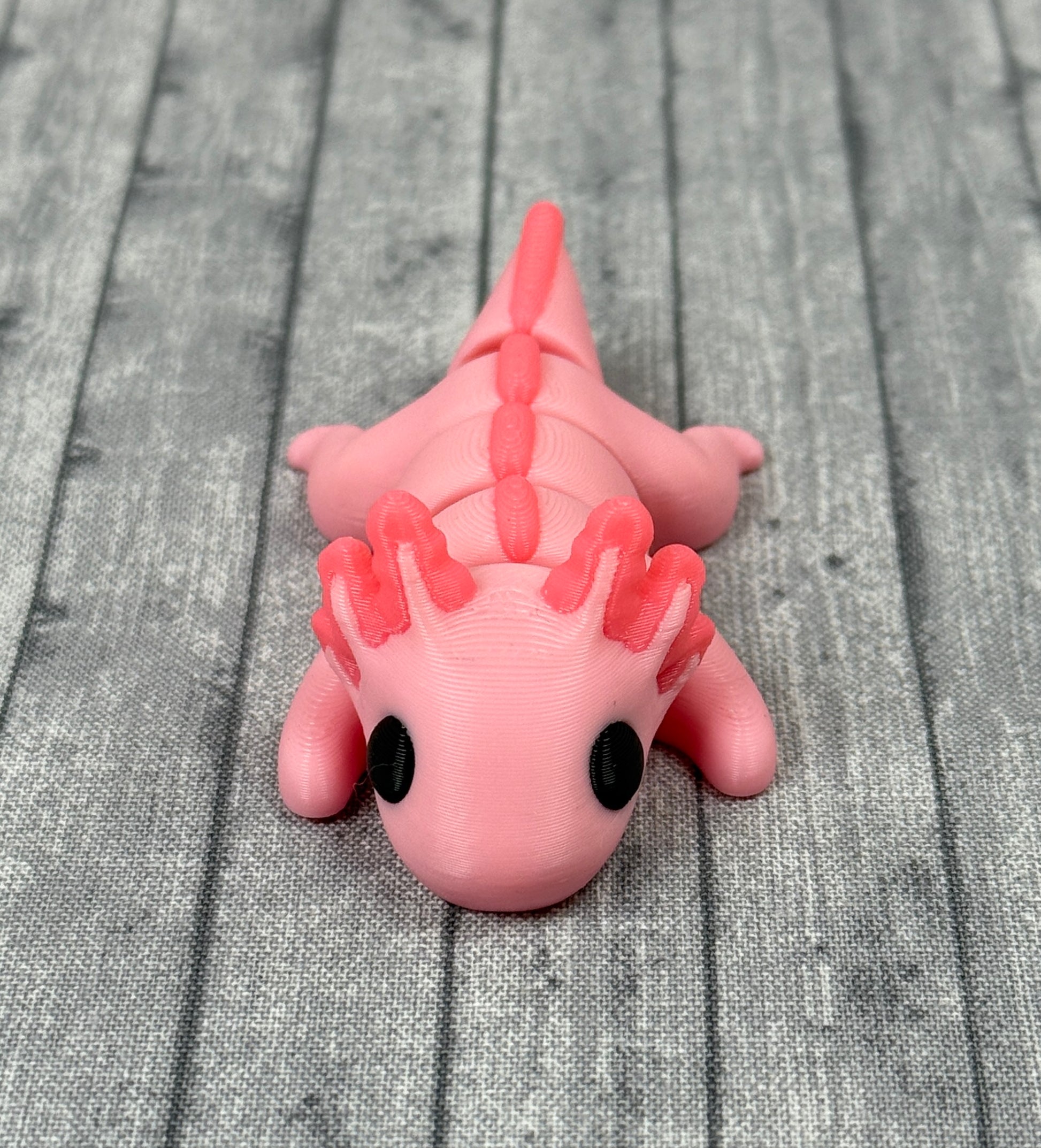 Annie Axolotl Pink Plastic Front