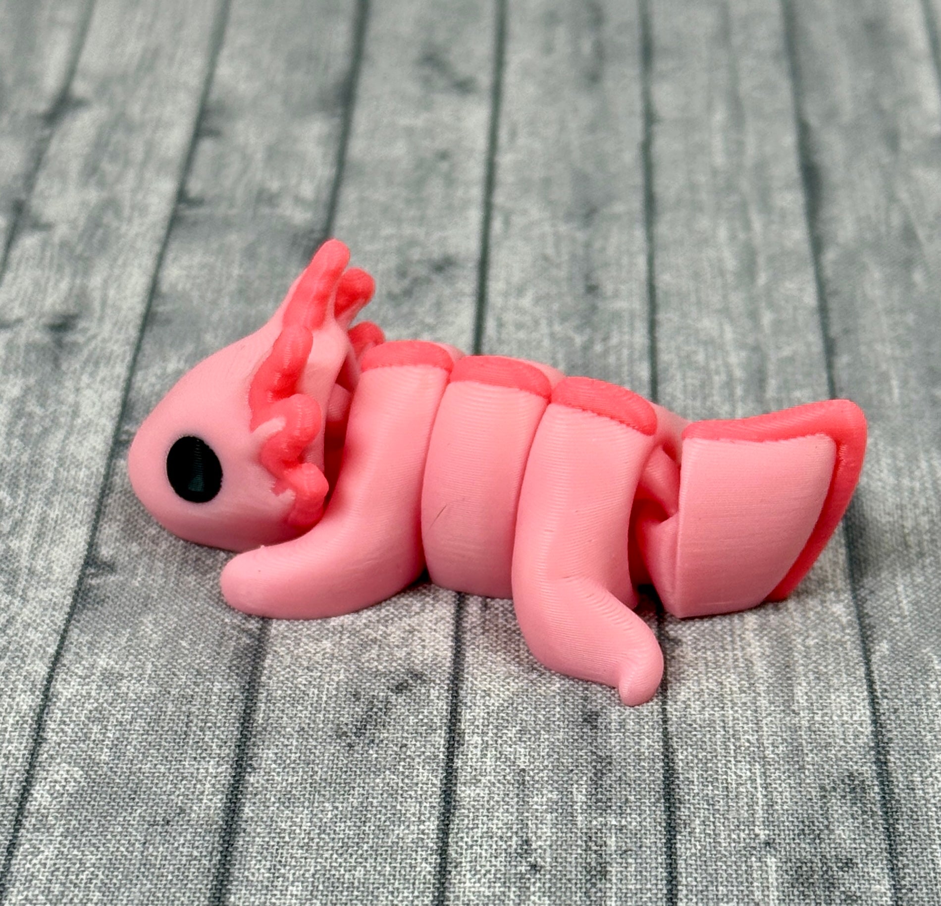 Annie Axolotl Pink Plastic Side 1