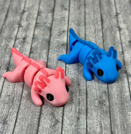 Axolotl Blue Pink Annie Arthur