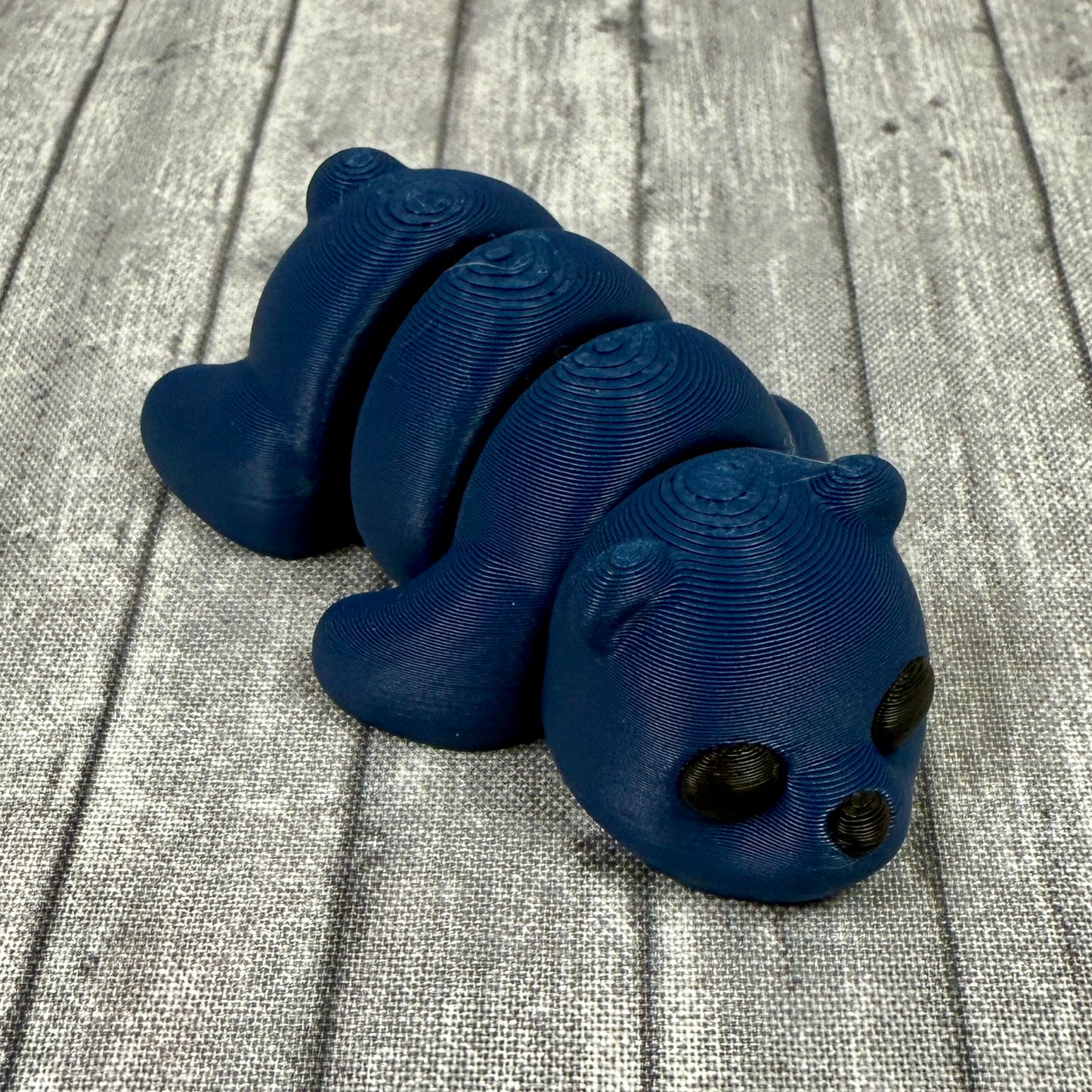 Baxter Bear Fidget Critter Blue