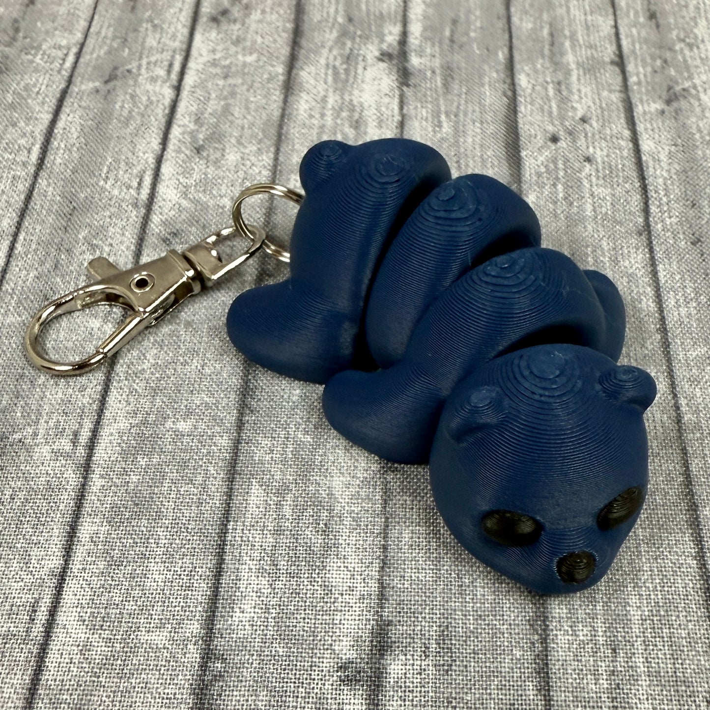 Baxter_Bear_Fidget_Critter_Blue Keychain