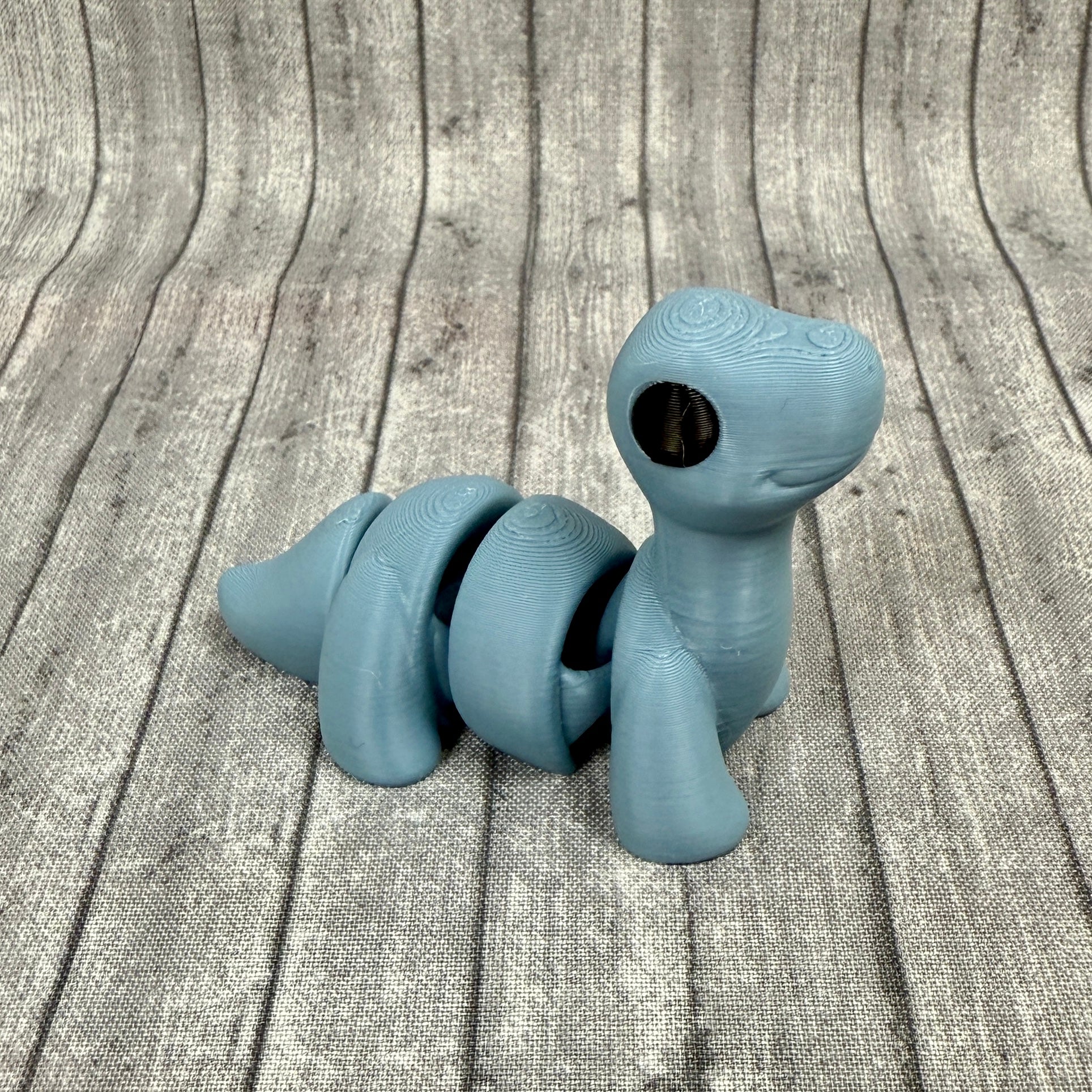 Bo brontosaurus Blue Gray Fidget Toy 