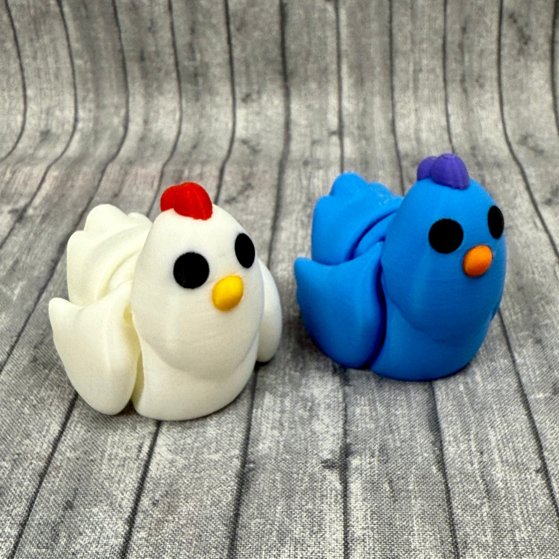 Charles and Chelsie Chicken White Blue Toy