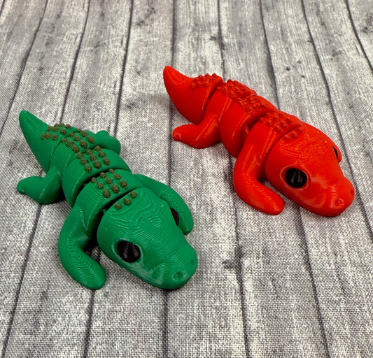 Crocodile Red and Green