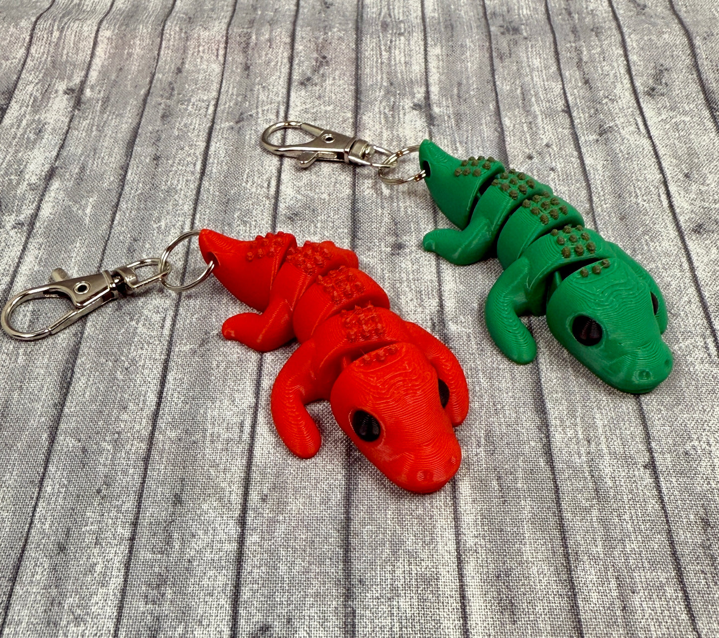 Crocodile Plastic Keychains