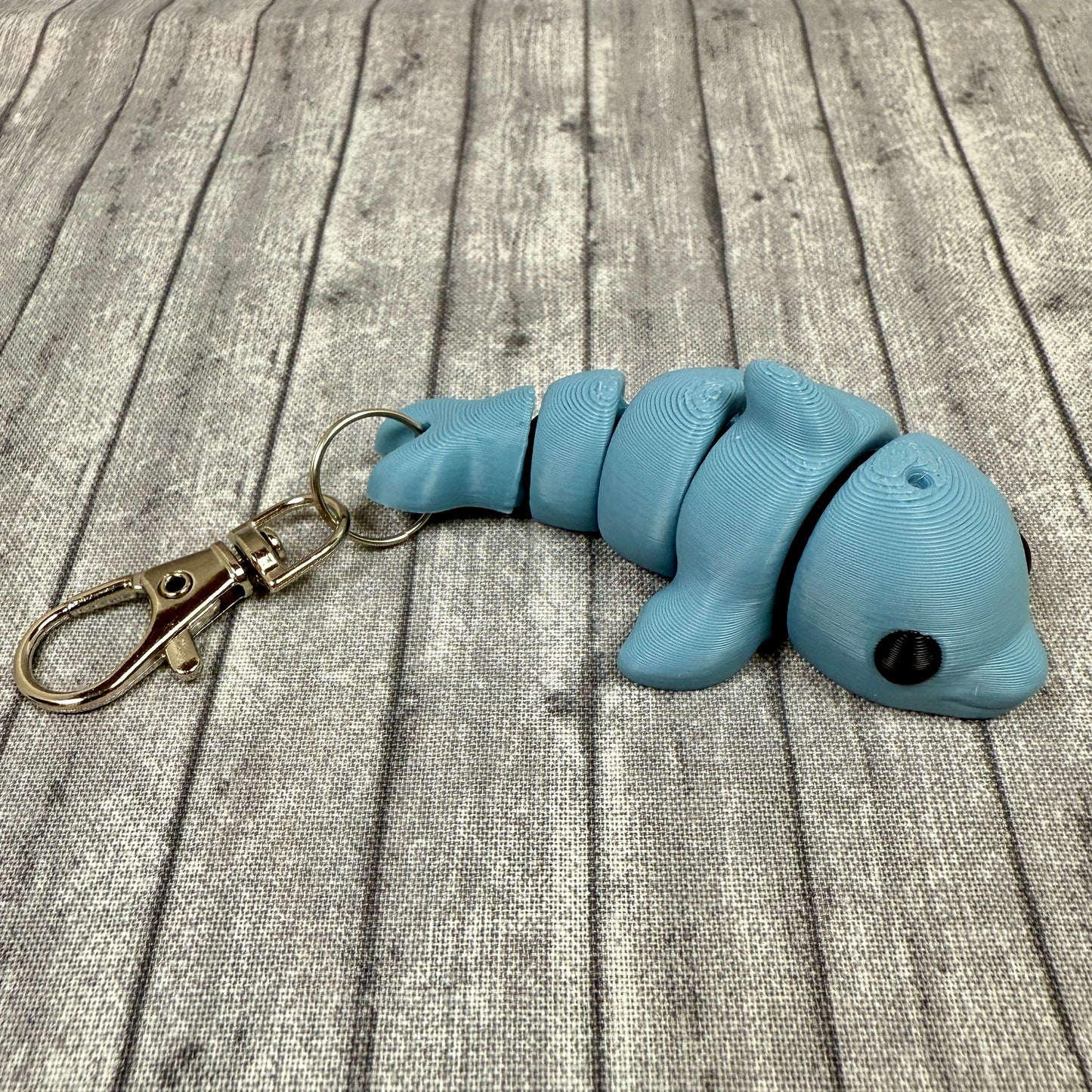 Deigo Blue Dolphin Fidget Keychain
