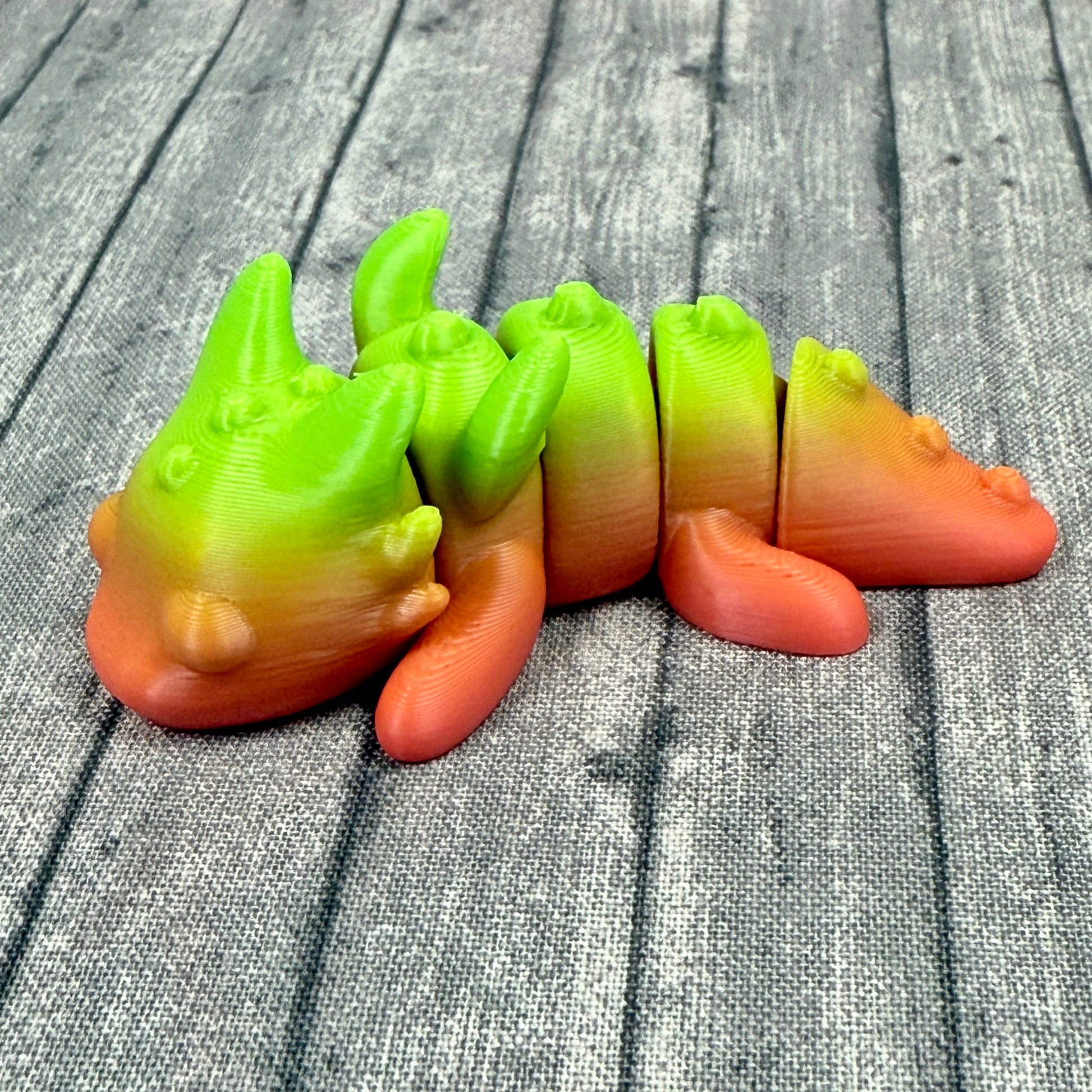 Disco Dragon Mult Orange and Green