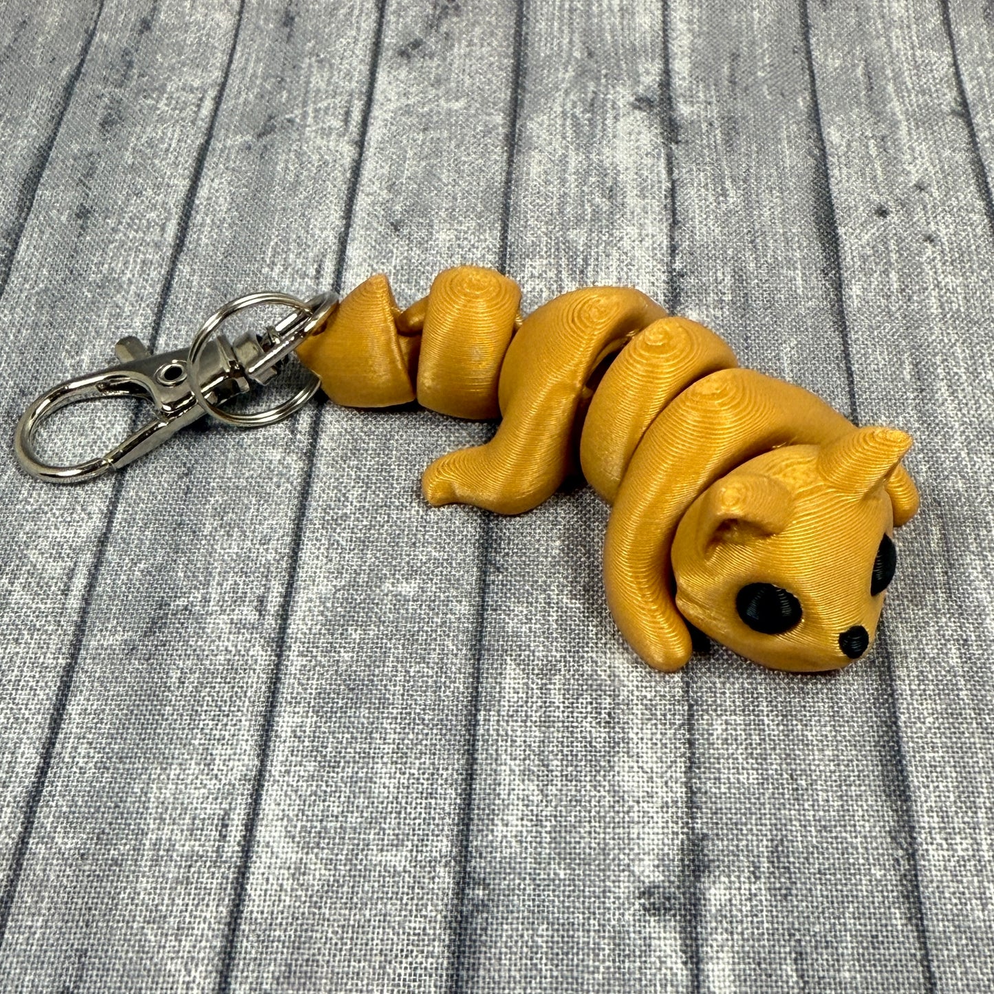 Finn Fox Gold Keychain Top