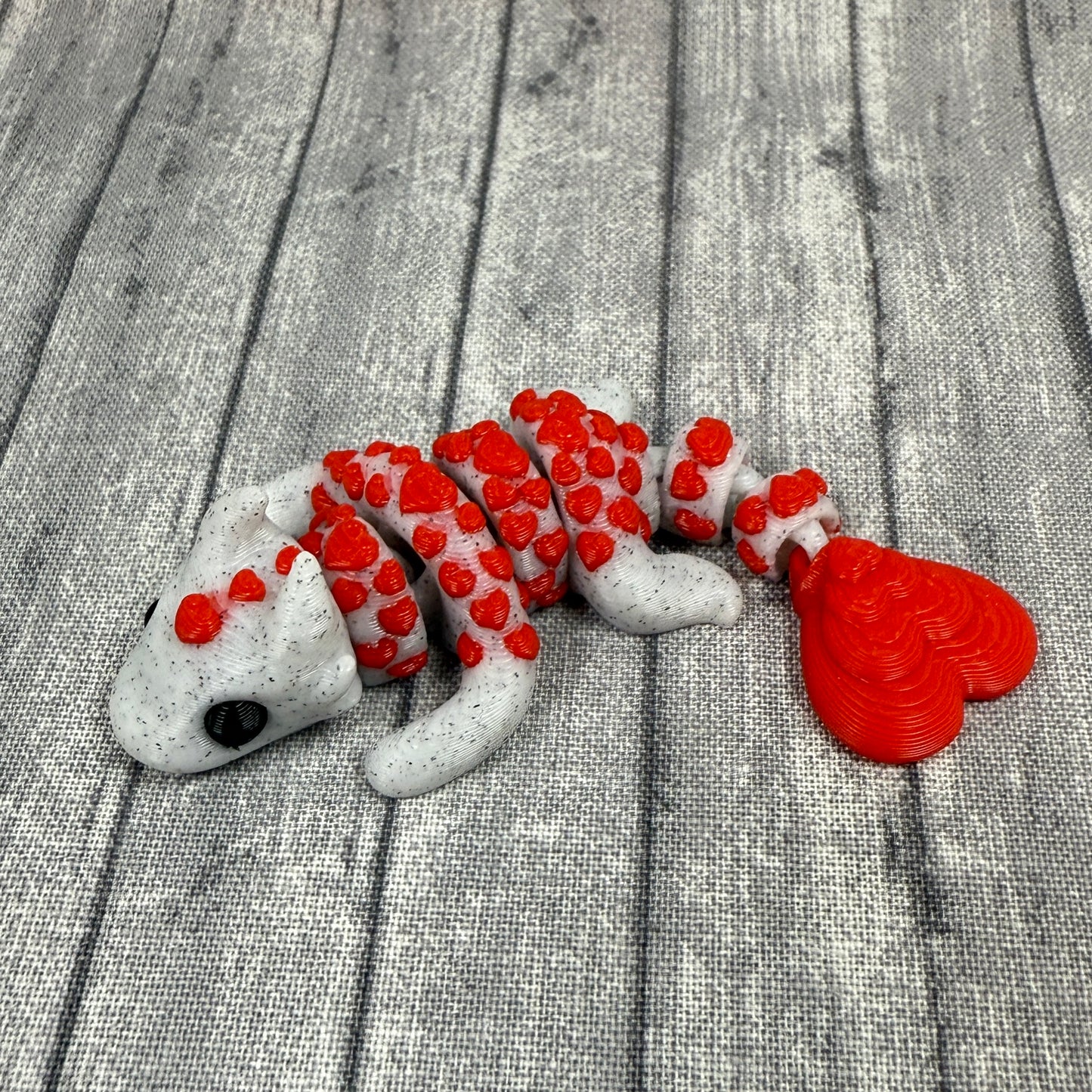 Harmony Heart Dragon Red Gray Top One