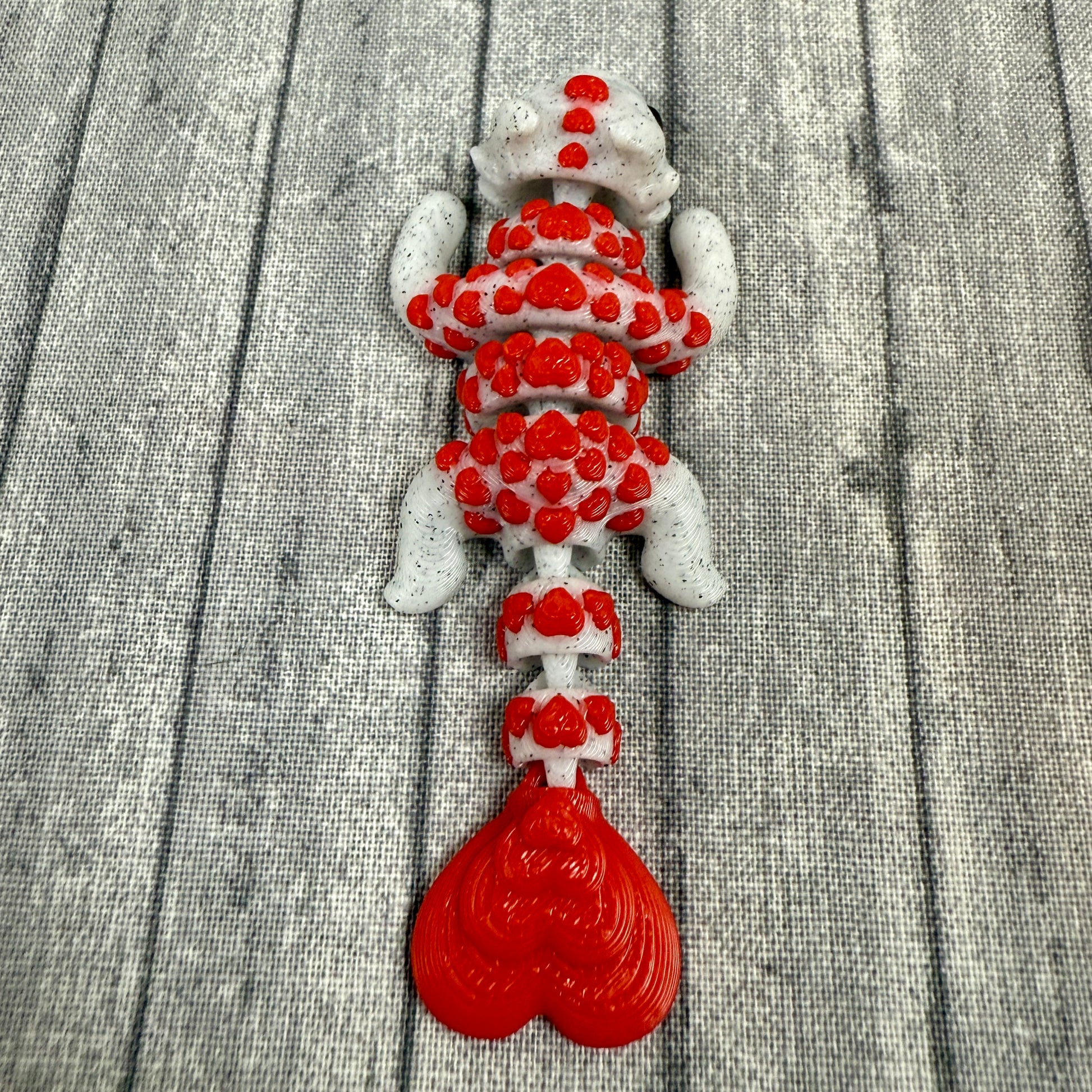 Harmony Heart Dragon Top Red Gray
