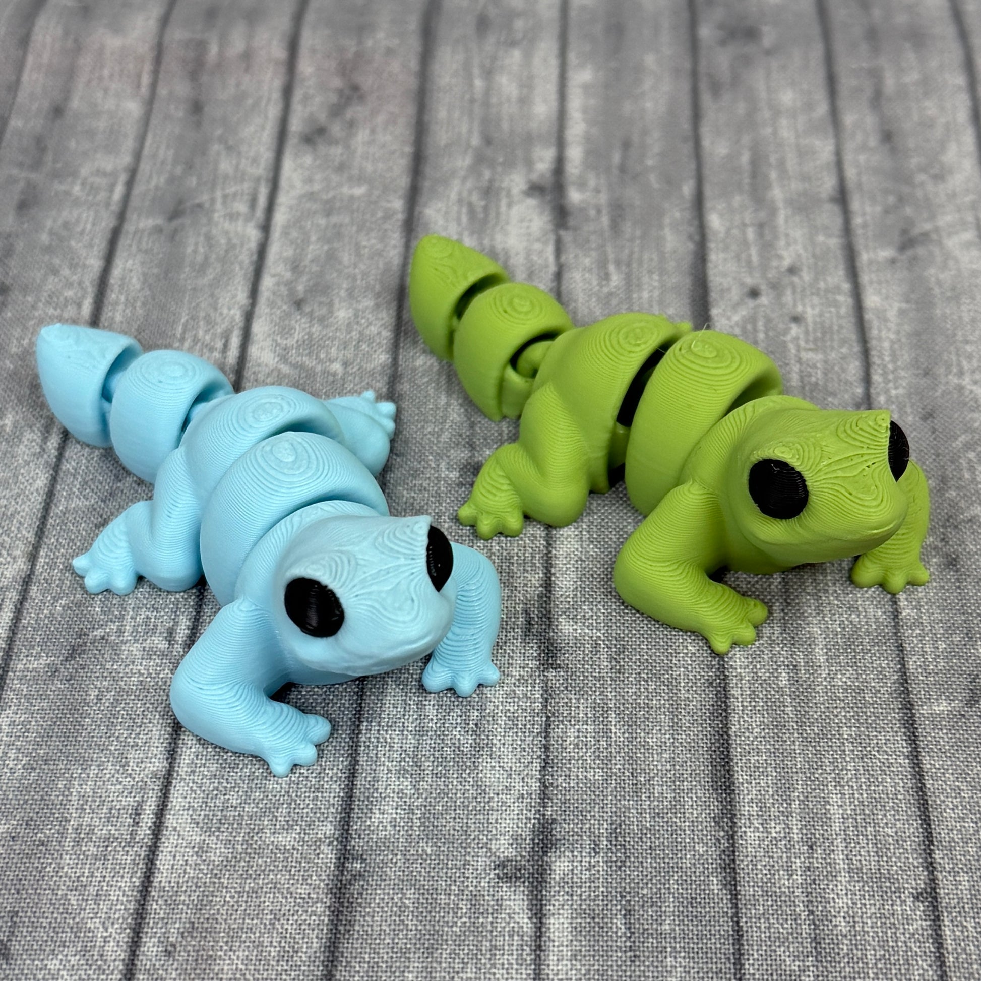 Luna and Leo Lizard Green Blue Fidget Toy