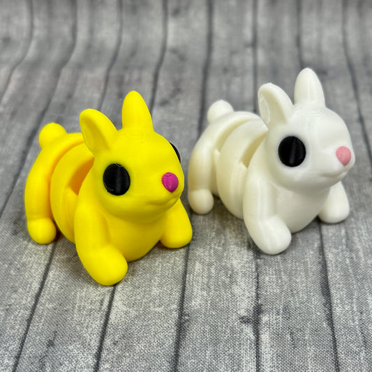 Rosie and Ralph Rabbit Fidget Toy Yellow White
