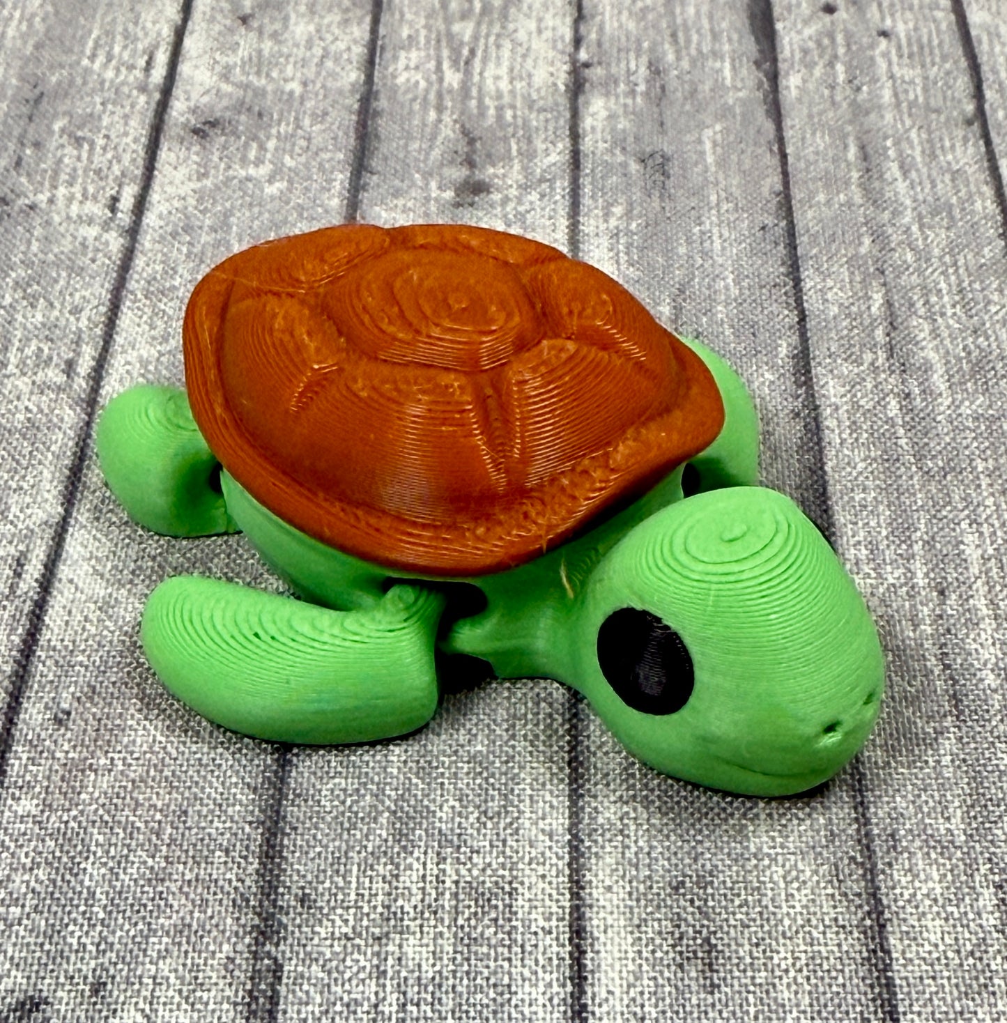 Tim Turtle Green Brown Top