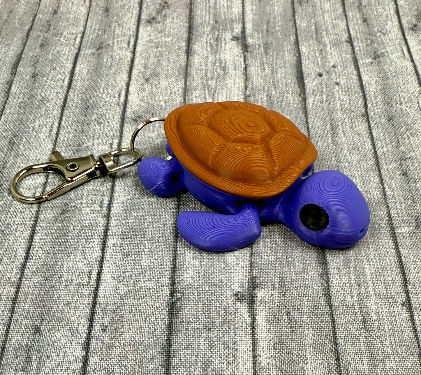 Tonya Turtle Purple Keychain